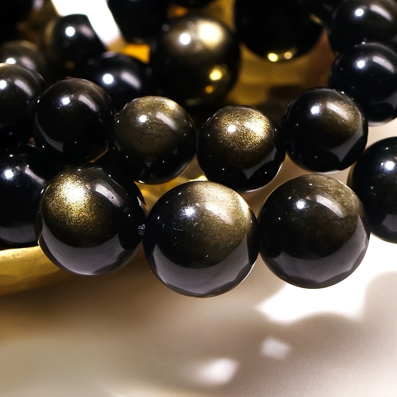 Natural Golden Obsidian Bracelet, Attract Wealth Gift
